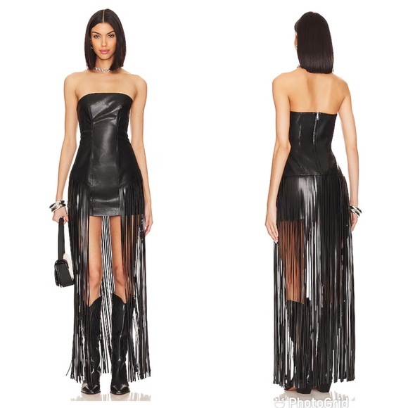 Lovers + Friends Dresses & Skirts - Lovers and Friends Dutton Faux Leather Dress in Black New with Tags!
